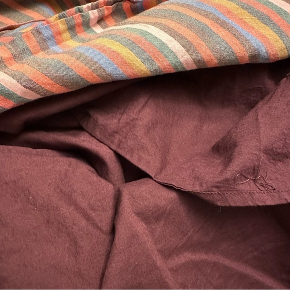 Madewell Scoopneck Tank Dress in Rainbow Stripe Size XS - Picture 16 of 16